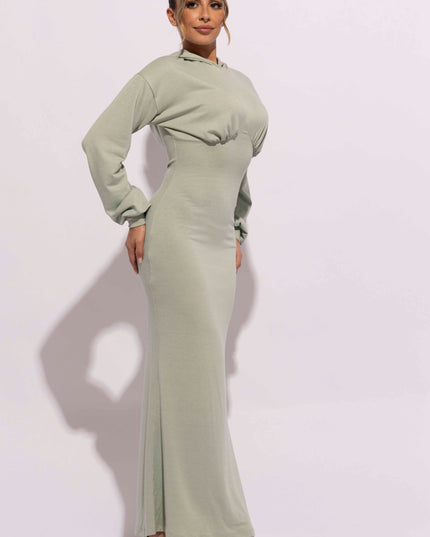 Hoodie maxi dress - Muvin 