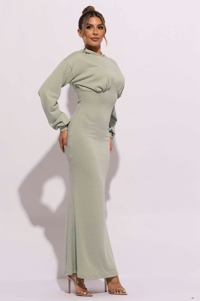 Hoodie maxi dress - Muvin 