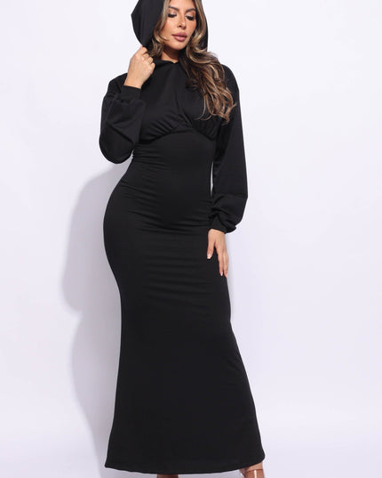 Hoodie maxi dress - Muvin 