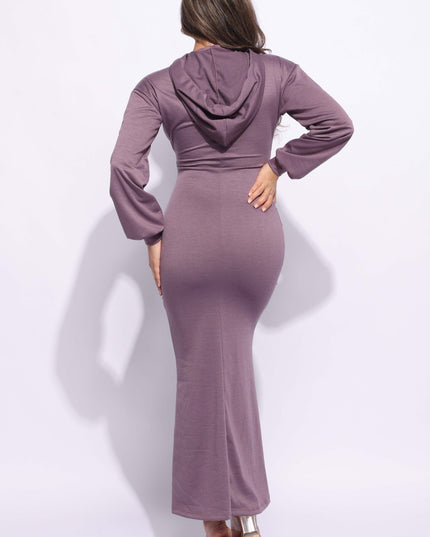 Hoodie maxi dress - Muvin 