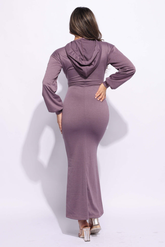 Hoodie maxi dress - Muvin 