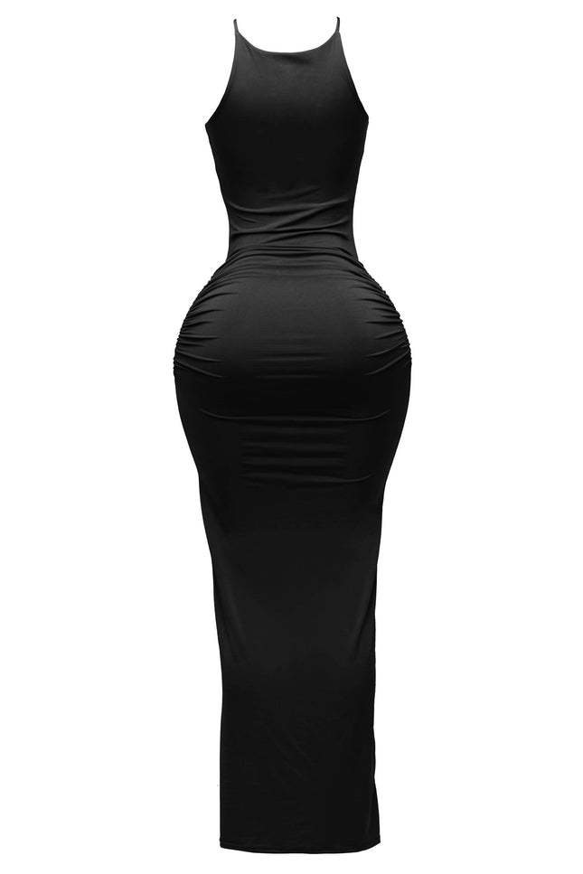 Ruched Maxi Dress - Muvin 