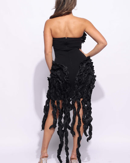 Ruffled tube dress - Muvin 