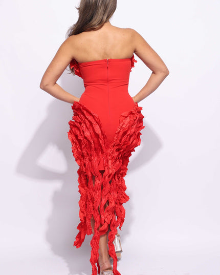 Ruffled tube dress - Muvin 