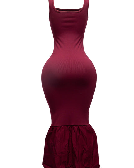 Sleeveless mermaid bubble hem dress - Muvin 