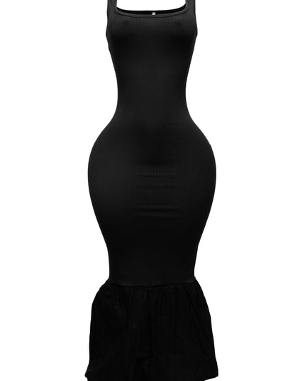 Sleeveless mermaid bubble hem dress - Muvin 