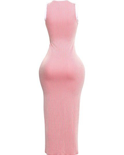Sleeveless bodycon maxi dress - Muvin 