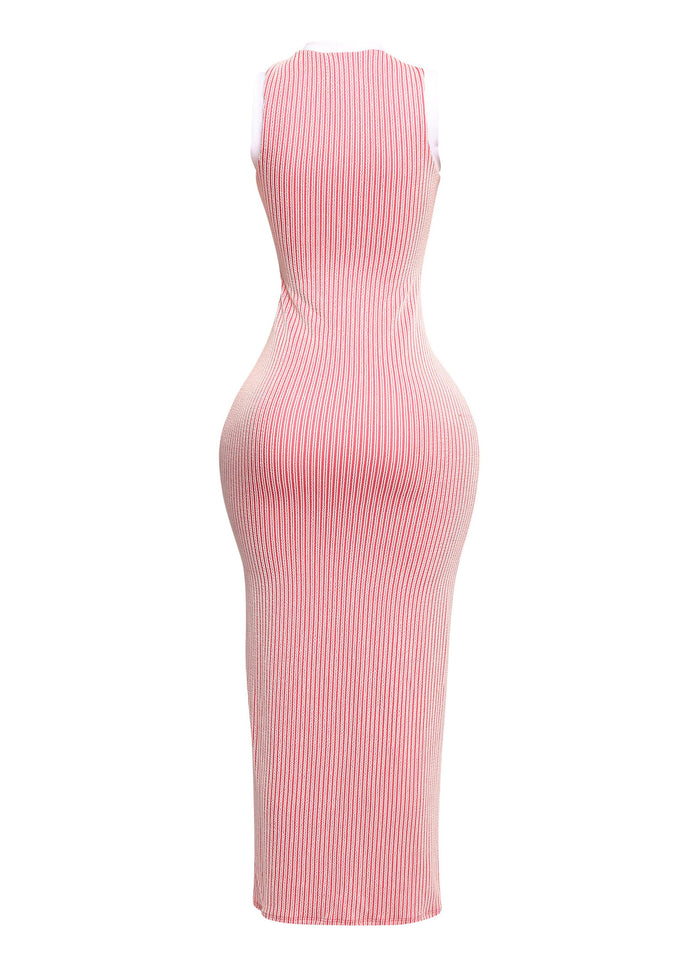 Sleeveless bodycon maxi dress - Muvin 