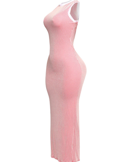 Sleeveless bodycon maxi dress - Muvin 