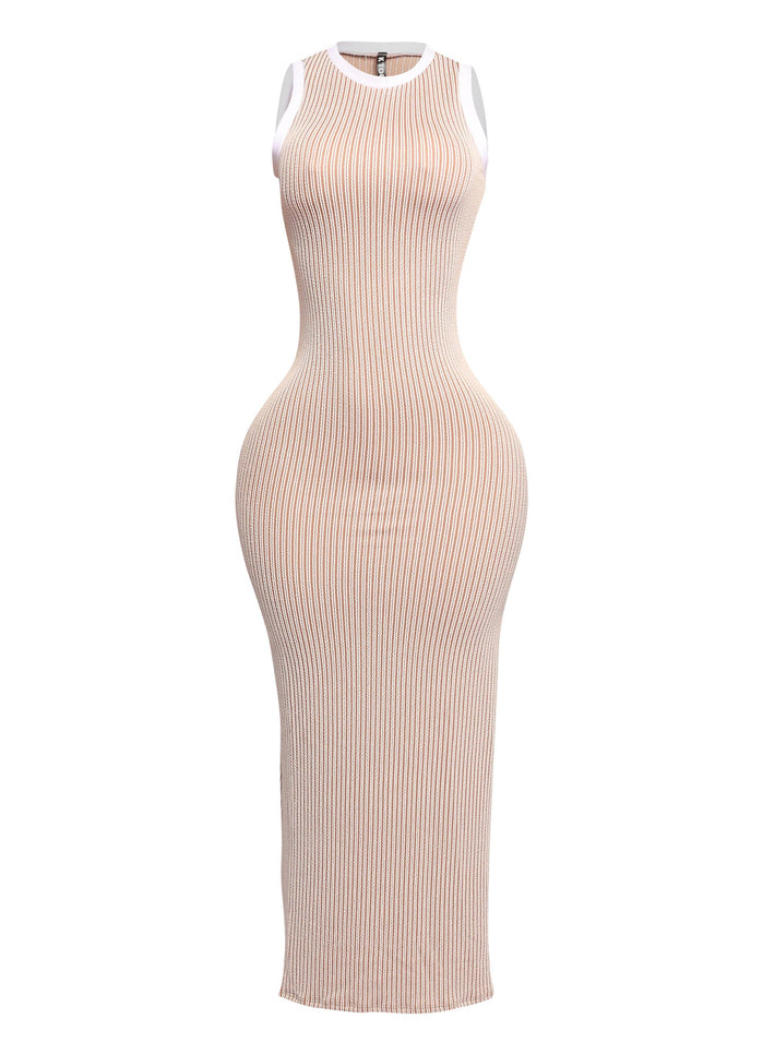 Sleeveless bodycon maxi dress - Muvin 