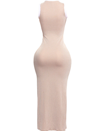Sleeveless bodycon maxi dress - Muvin 