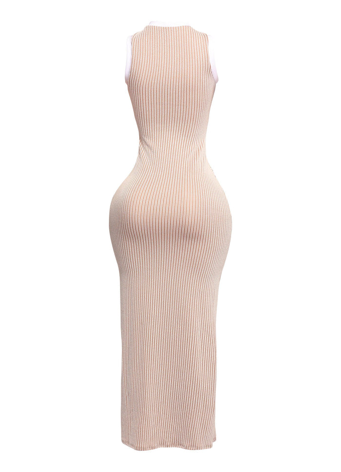 Sleeveless bodycon maxi dress - Muvin 