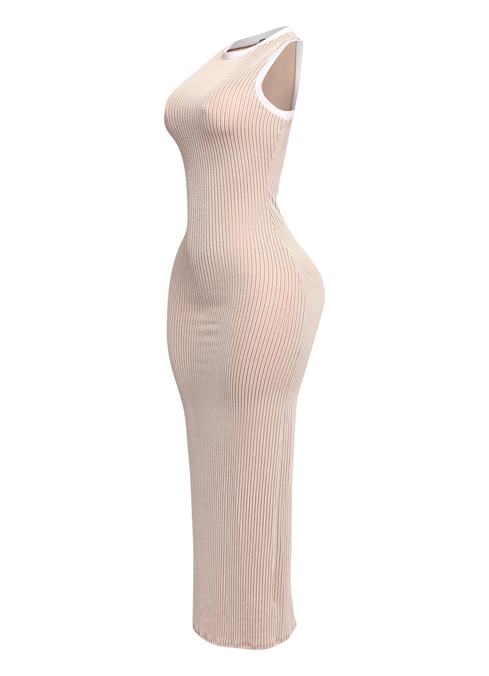 Sleeveless bodycon maxi dress - Muvin 