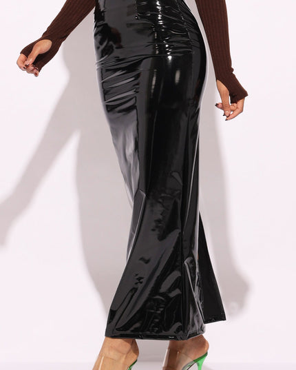 Latex maxi skirt - Muvin 