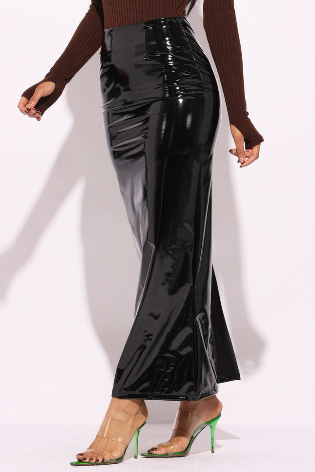 Latex maxi skirt - Muvin 