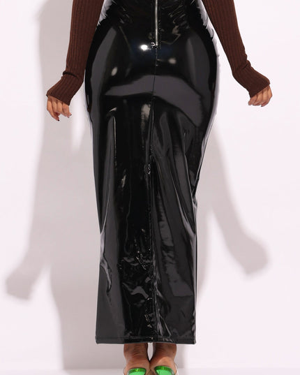 Latex maxi skirt - Muvin 