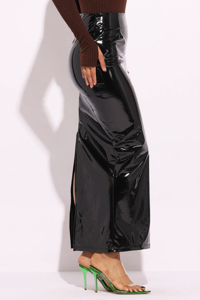 Latex maxi skirt - Muvin 