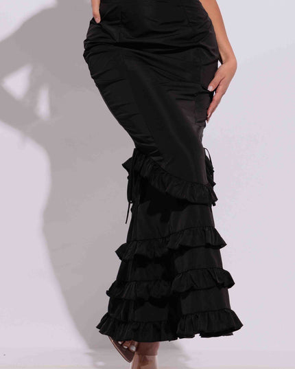 Ruffle maxi skirt - Muvin 
