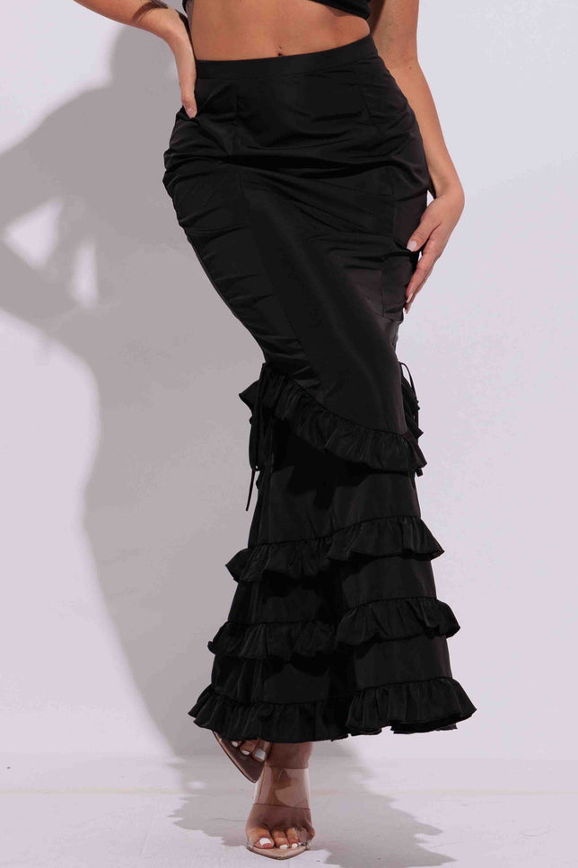 Ruffle maxi skirt - Muvin 