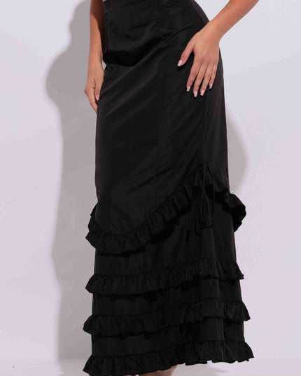 Ruffle maxi skirt - Muvin 