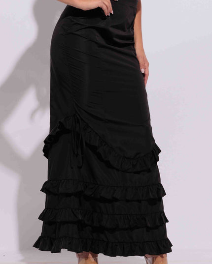 Ruffle maxi skirt - Muvin 