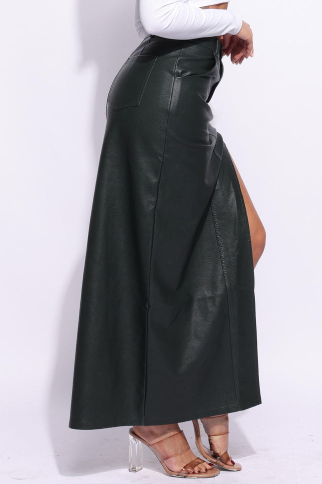 Thigh slit maxi skirt - Muvin 