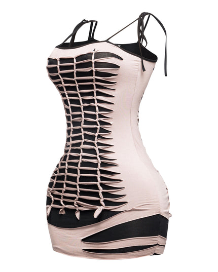 Cut out detailed dress - Muvin 