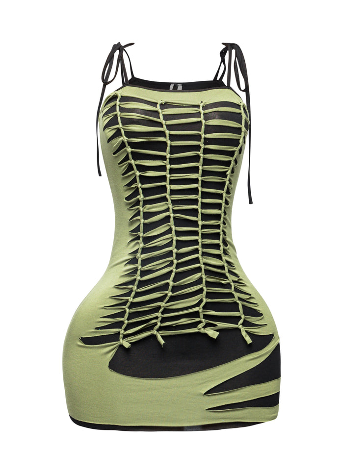 Cut out detailed dress - Muvin 