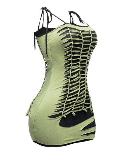 Cut out detailed dress - Muvin 