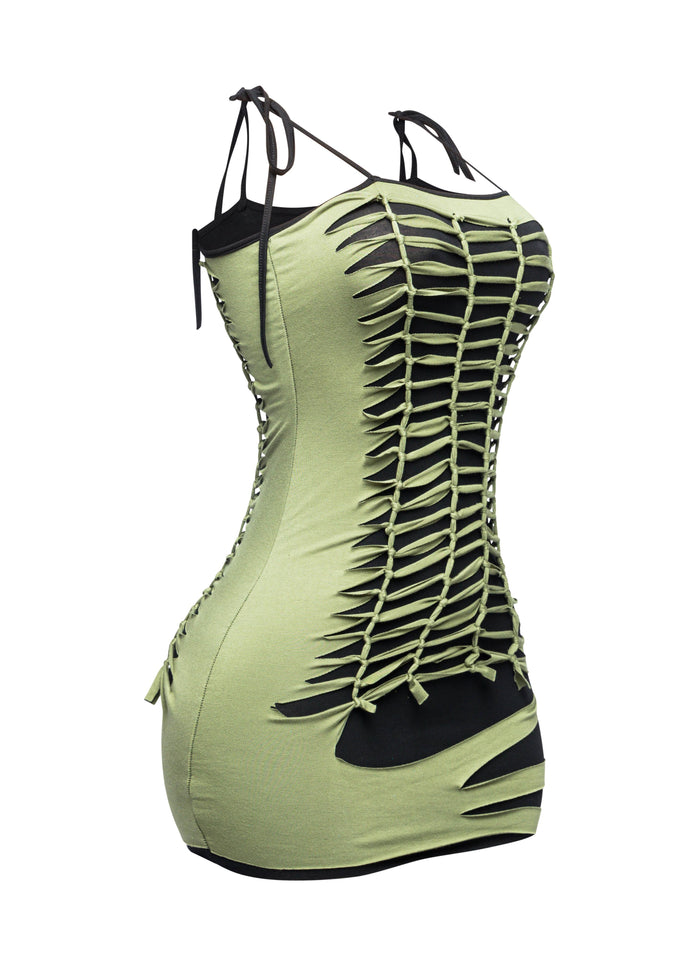 Cut out detailed dress - Muvin 