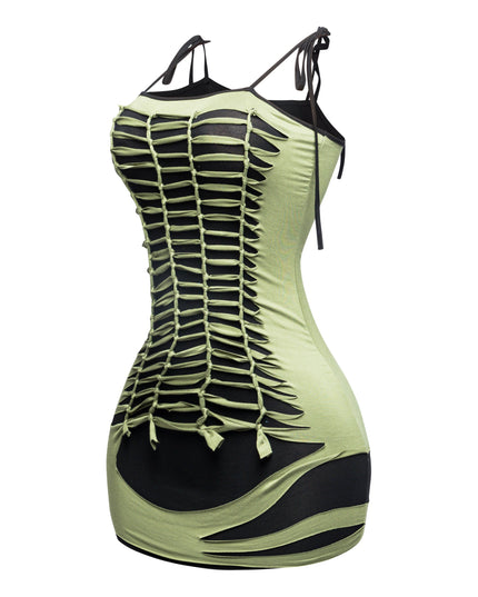 Cut out detailed dress - Muvin 