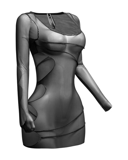 Mesh sheer dress - Muvin 