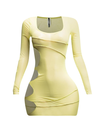 Mesh sheer dress - Muvin 