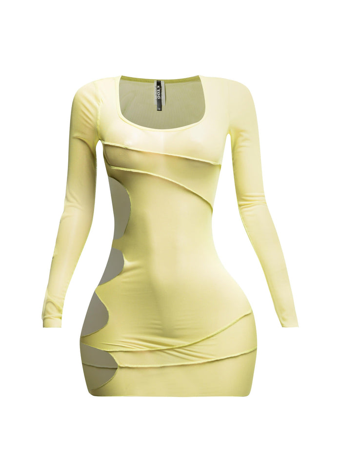 Mesh sheer dress - Muvin 