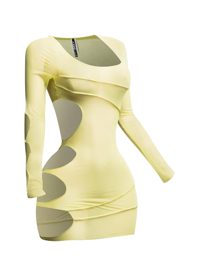 Mesh sheer dress - Muvin 