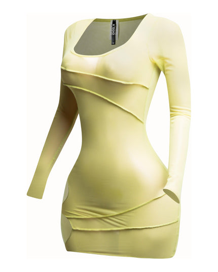 Mesh sheer dress - Muvin 
