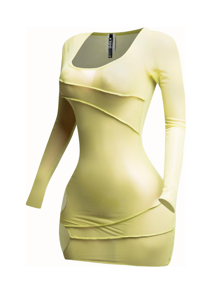 Mesh sheer dress - Muvin 
