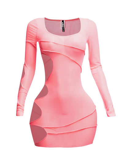 Mesh sheer dress - Muvin 