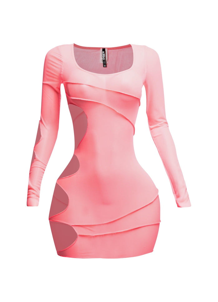 Mesh sheer dress - Muvin 