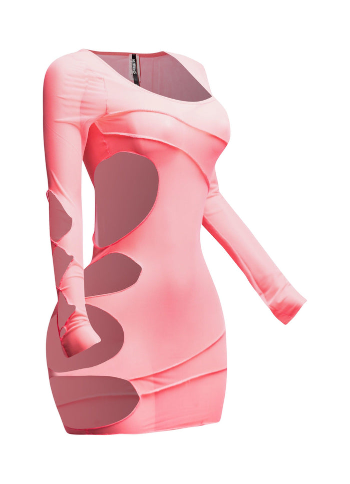 Mesh sheer dress - Muvin 