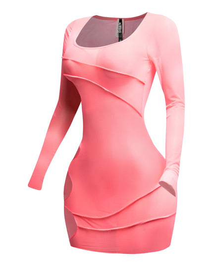 Mesh sheer dress - Muvin 