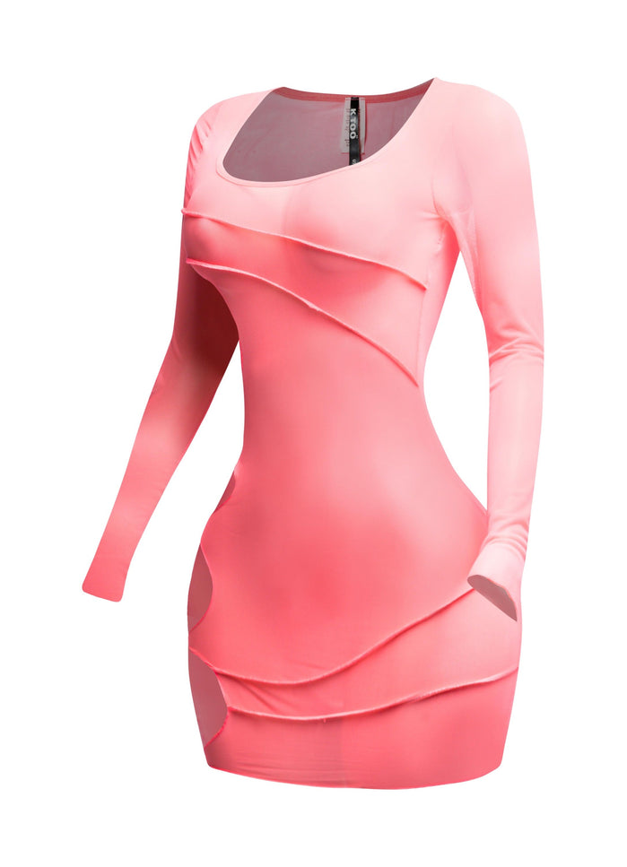 Mesh sheer dress - Muvin 