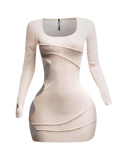 Mesh sheer dress - Muvin 