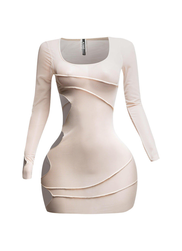 Mesh sheer dress - Muvin 