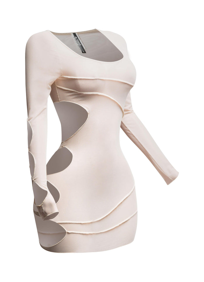 Mesh sheer dress - Muvin 