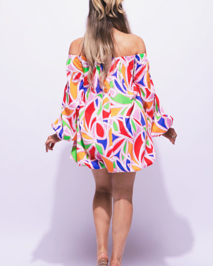Off shoulder bubble dress - Muvin 