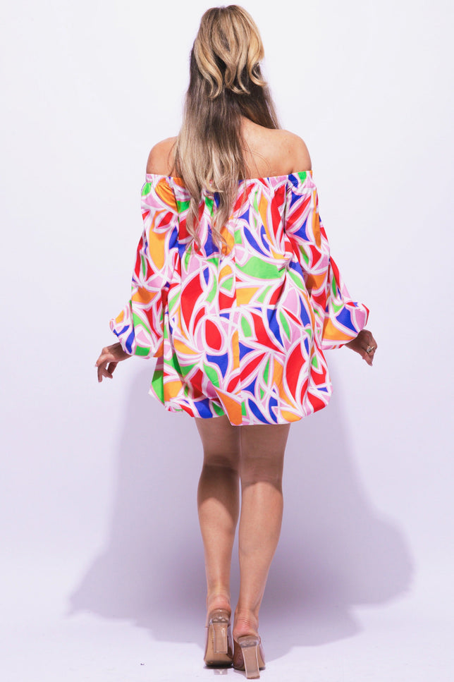 Off shoulder bubble dress - Muvin 