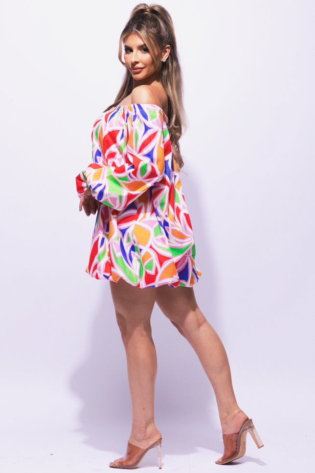 Off shoulder bubble dress - Muvin 