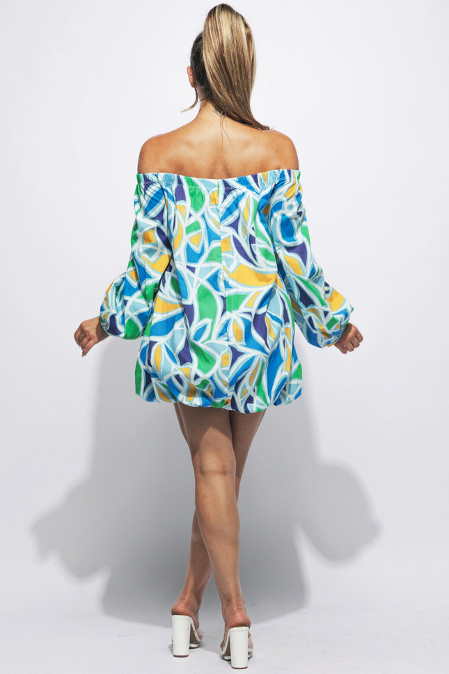 Off shoulder bubble dress - Muvin 