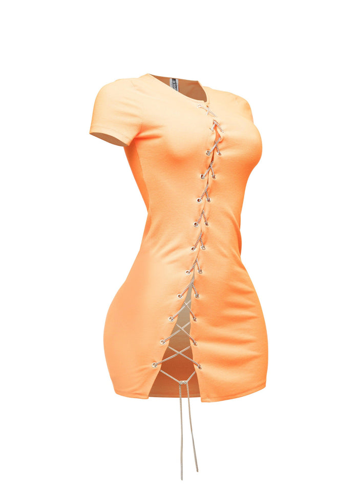 Chained Mini Dress - Muvin 